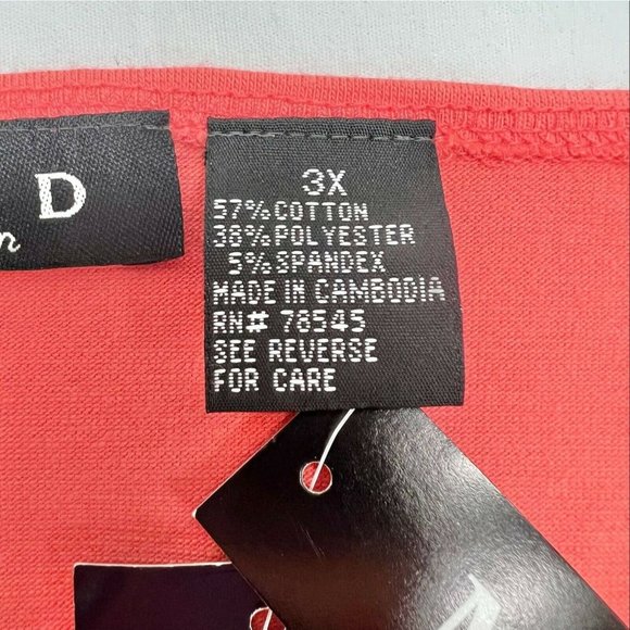 MHD Woman 3X Peach V Neck Sleeveless Top NWT - Picture 4 of 7